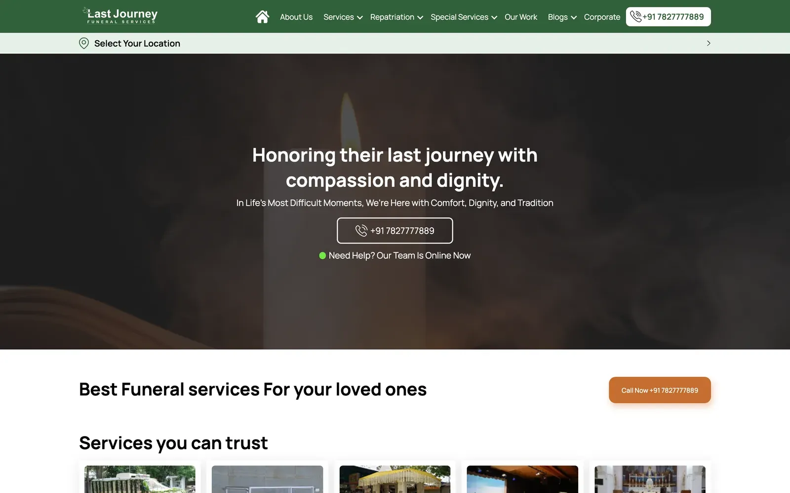 Last Journey by FNP homepage on desktop