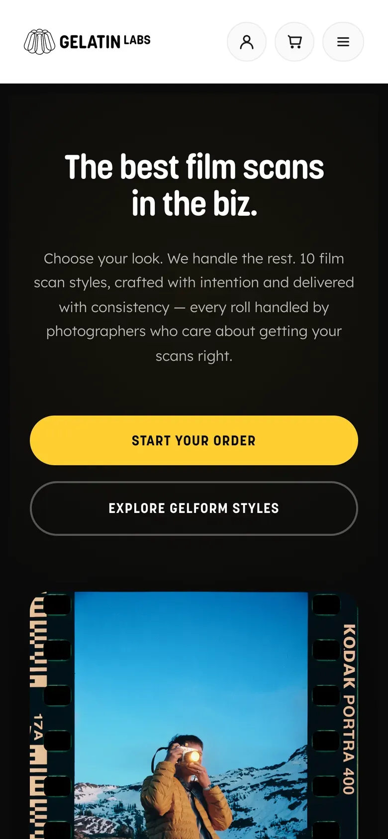 Gelatin Labs: scans on mobile