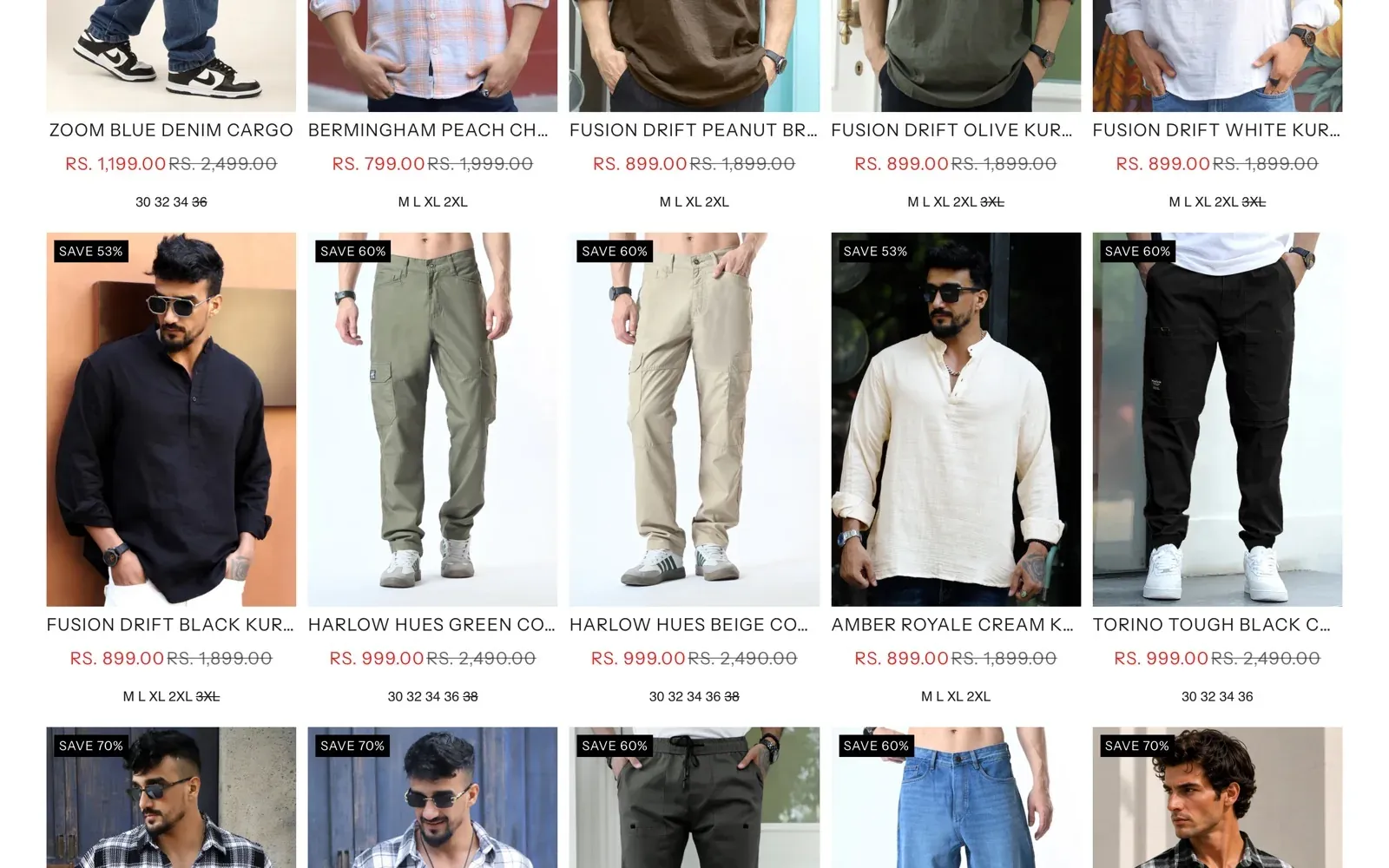 Jimmy Luxury: product listing