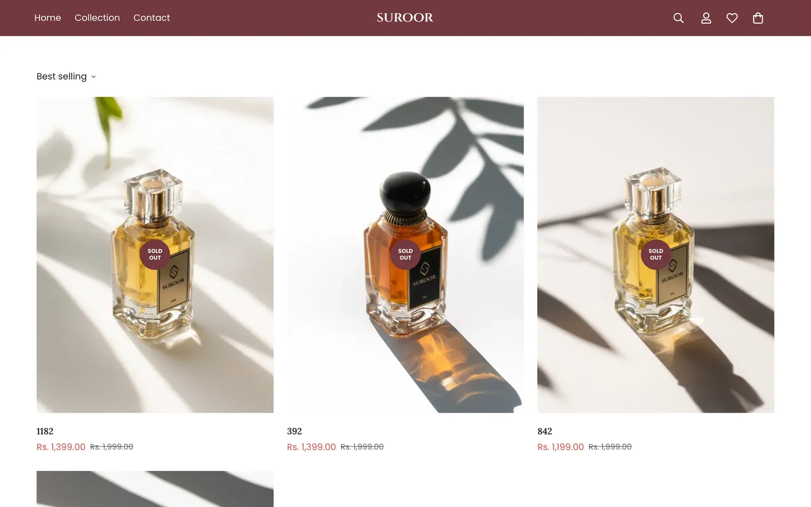 Suroor: collection page