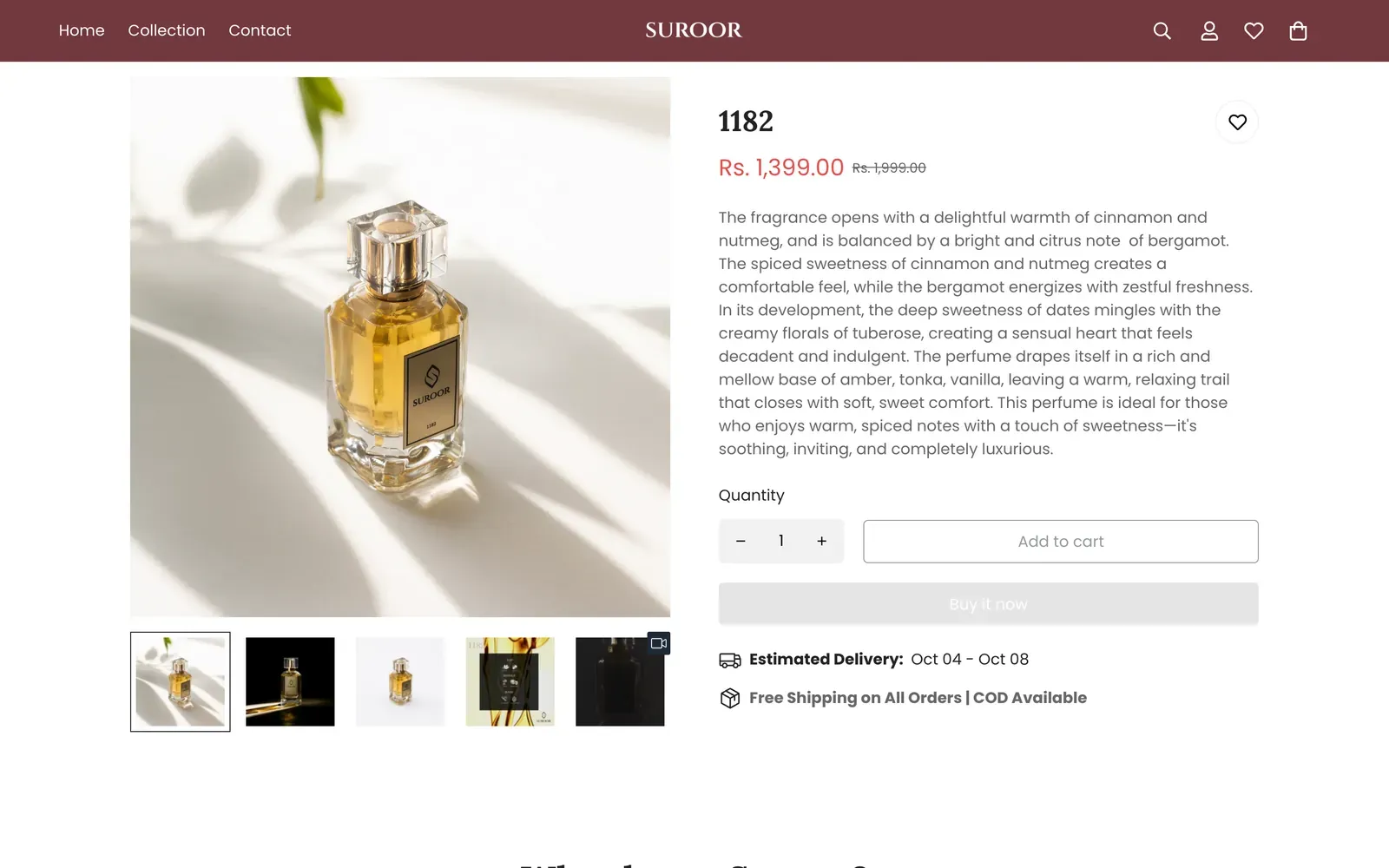 Suroor: product page