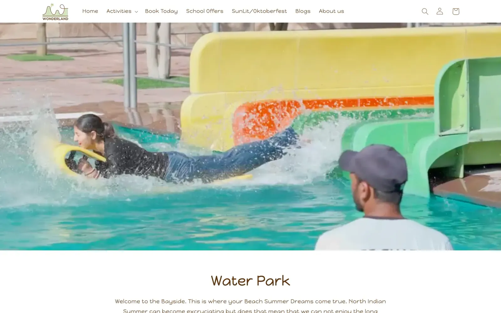 Wonderland Theme Park: water park