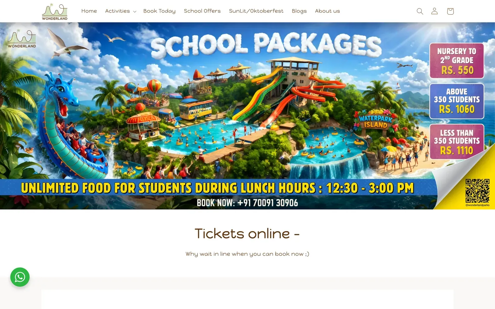 Wonderland Theme Park: tickets