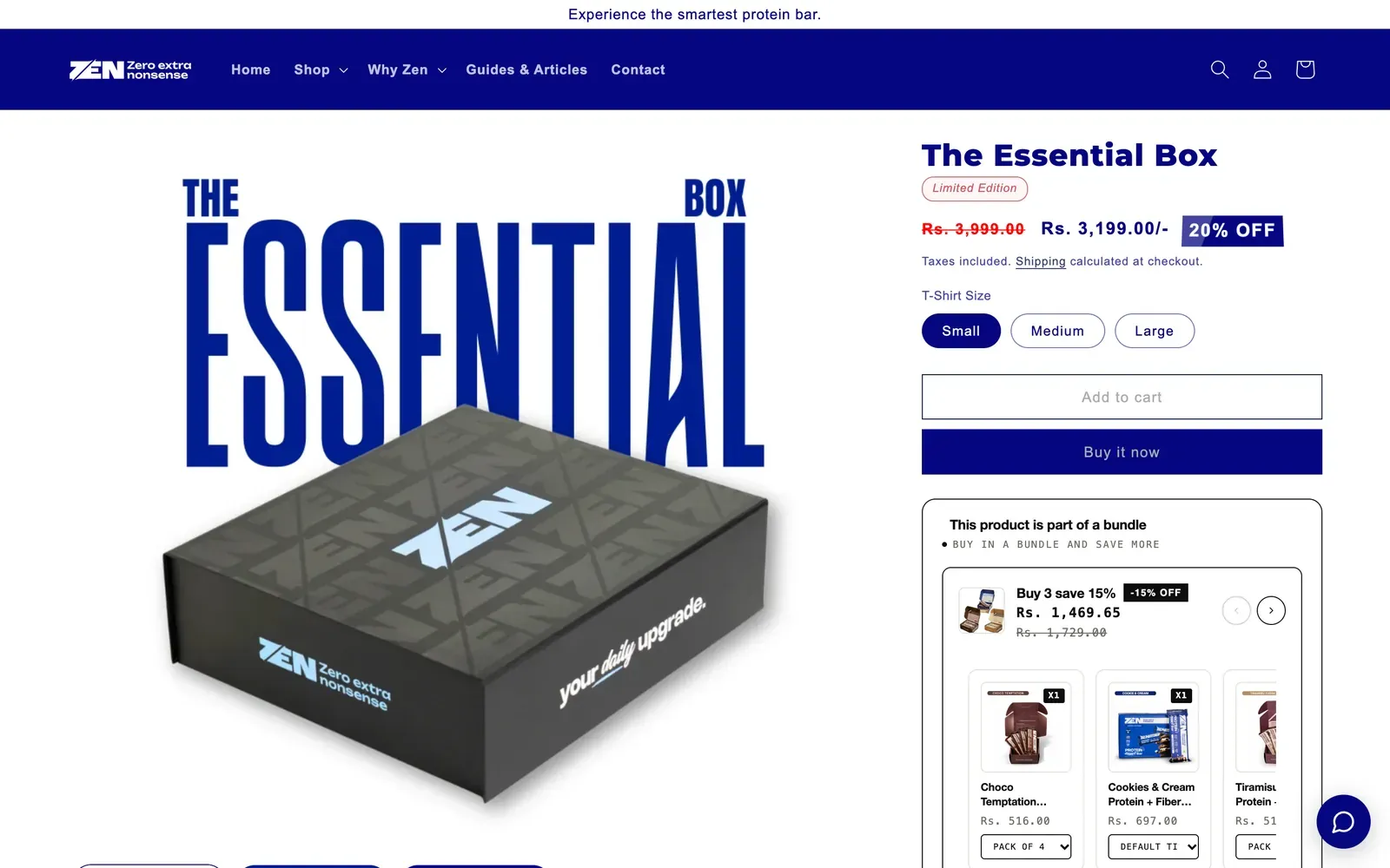 Zen: product page