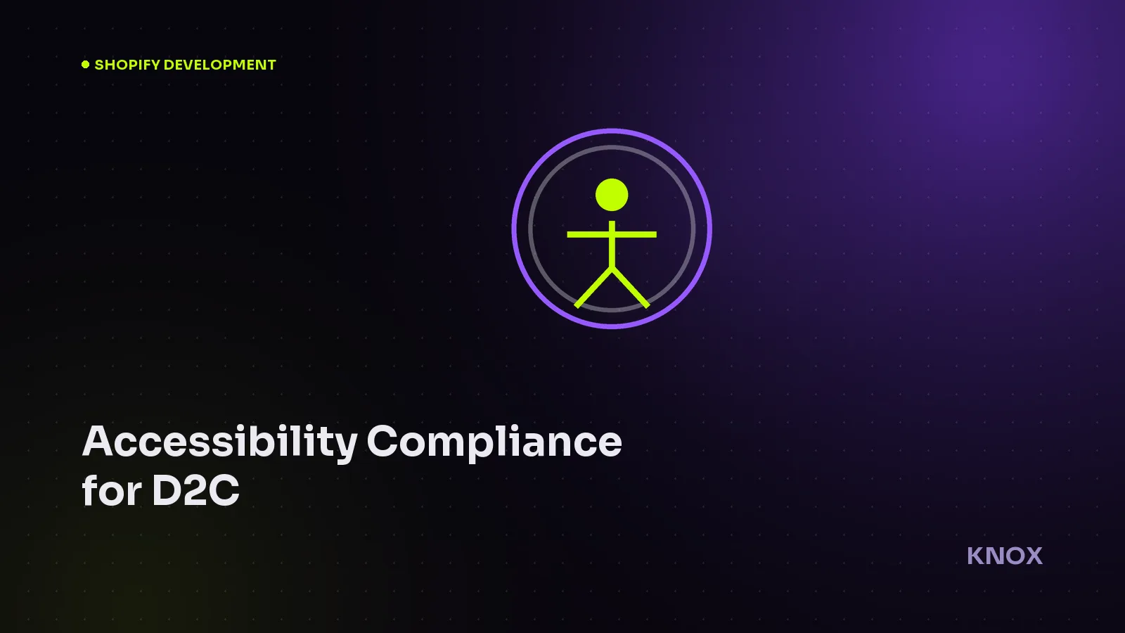 Accessibility compliance for D2C stores