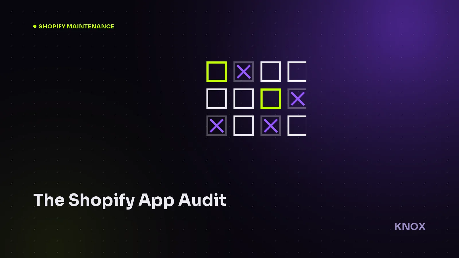 The Shopify app audit