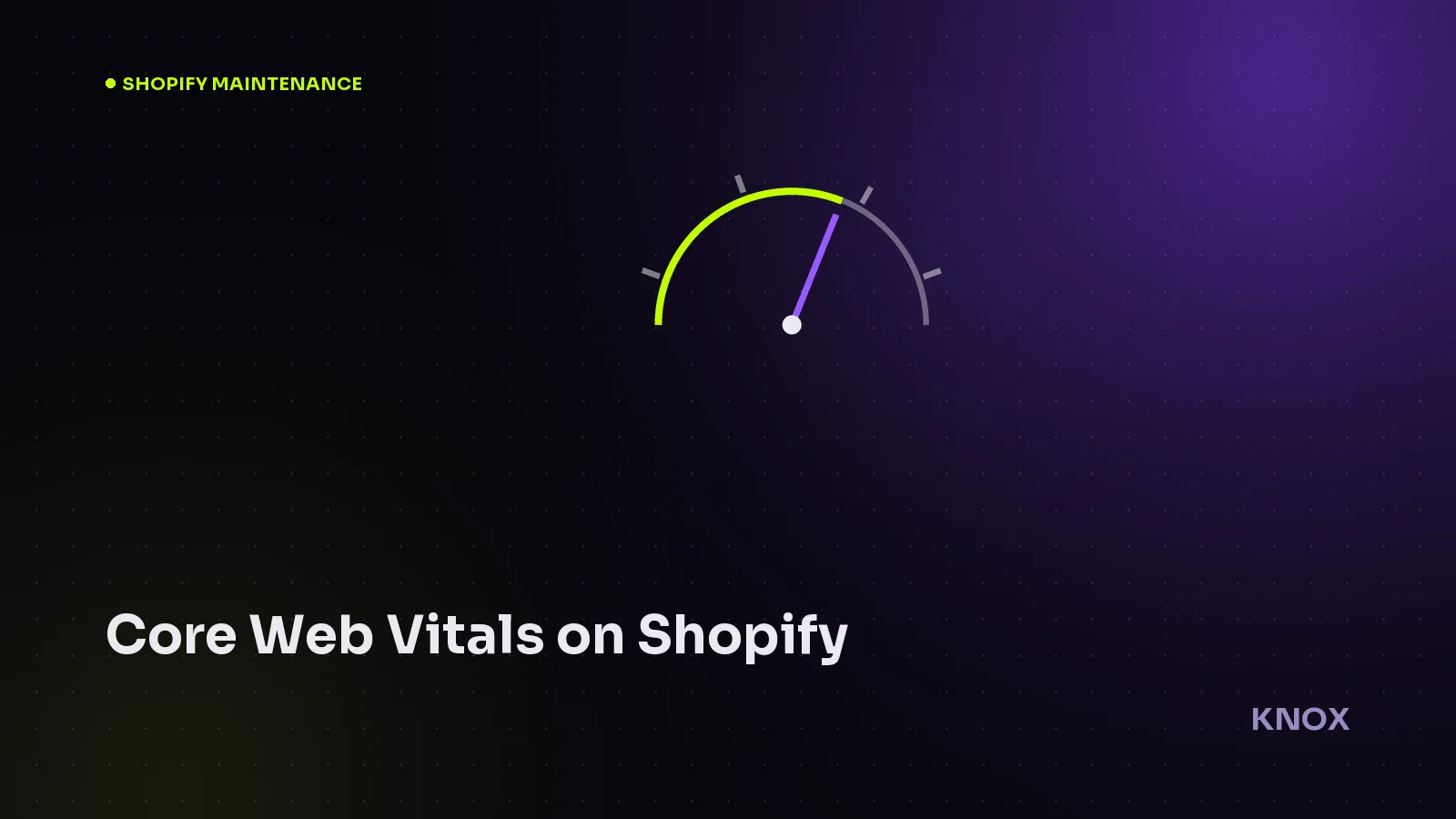 Core Web Vitals on Shopify