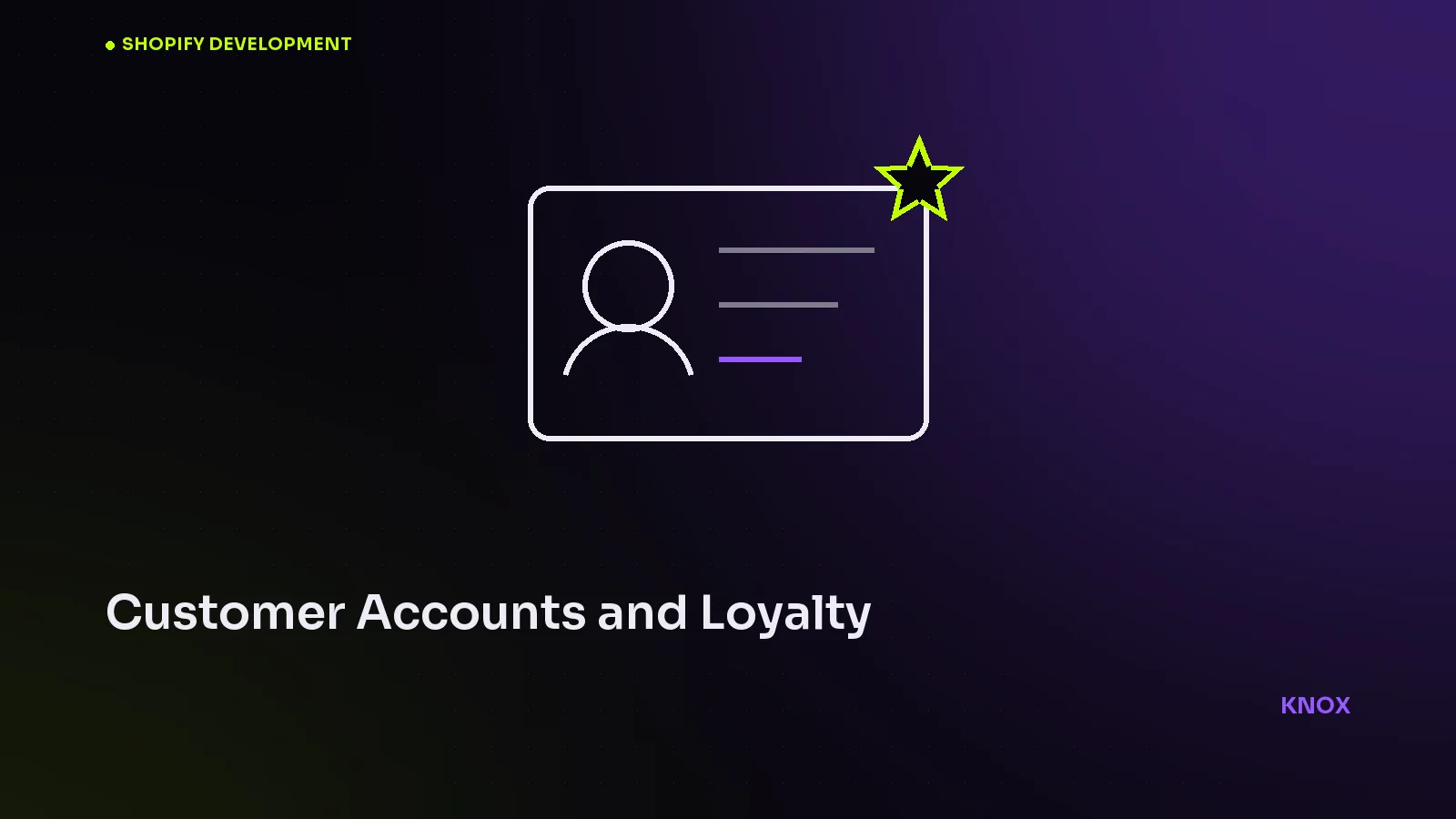 Shopify customer accounts and loyalty