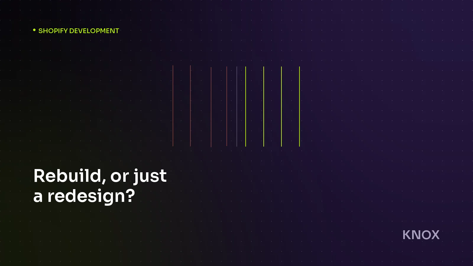 Signs your Shopify store needs a rebuild, not a redesign