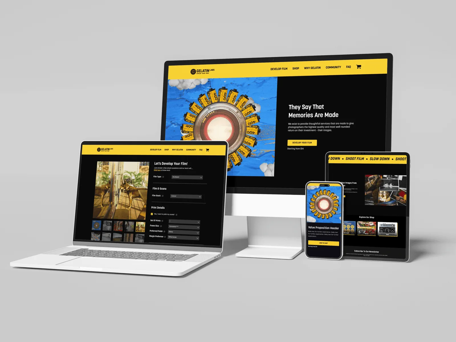 Gelatin Labs homepage