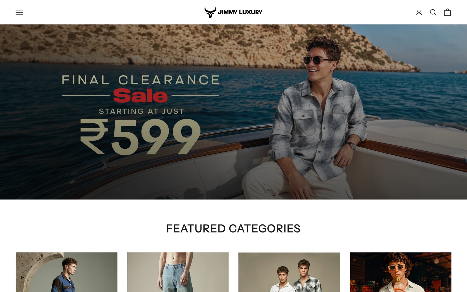 Jimmy Luxury homepage