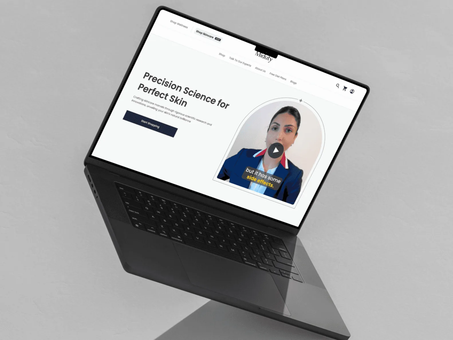 Miduty homepage