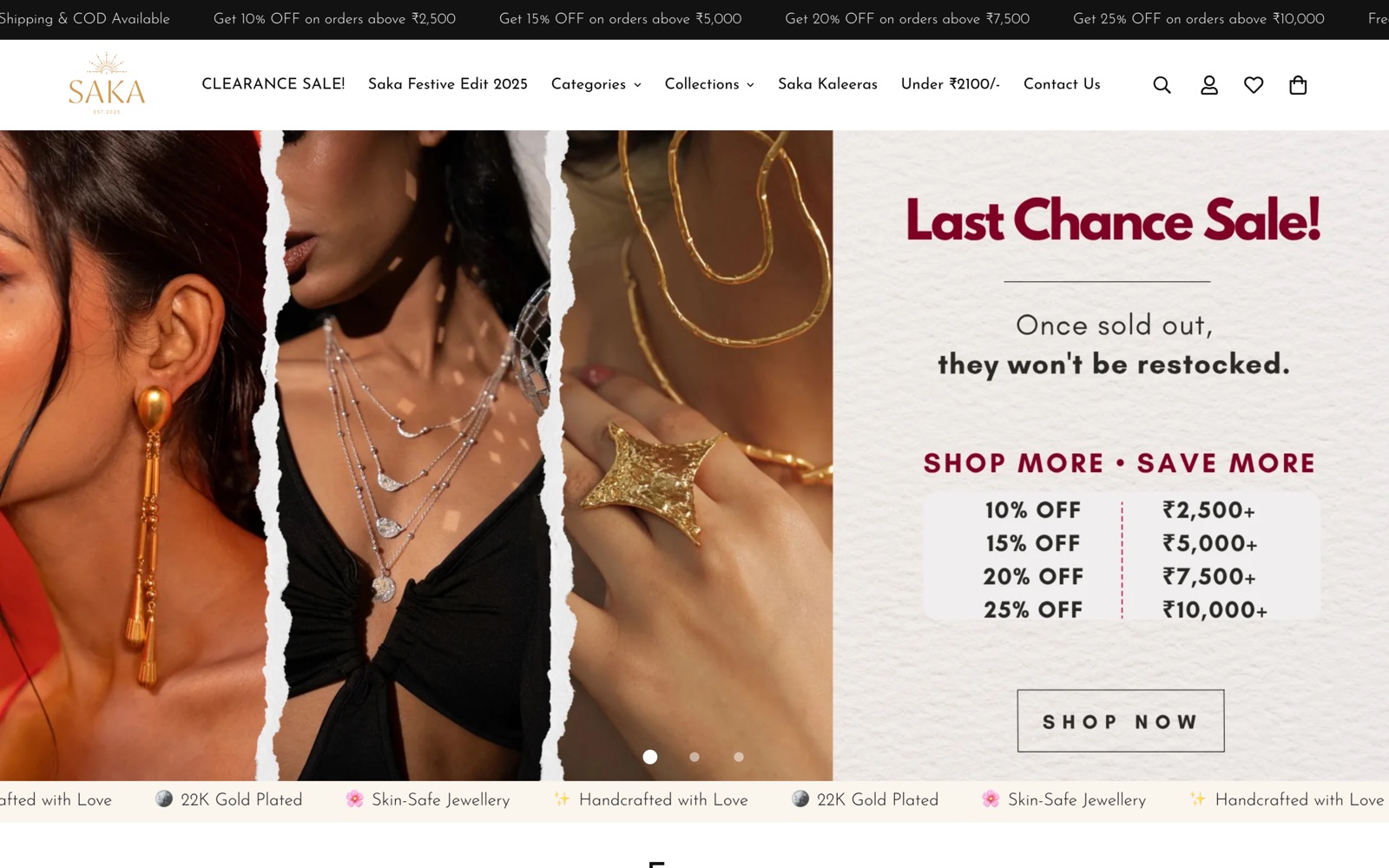 Saka homepage