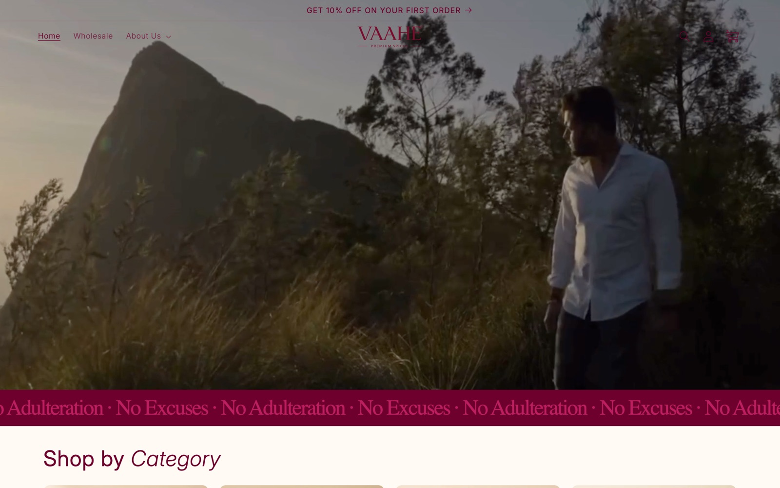 Vaahe homepage
